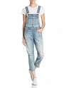 BLANKNYC DISTRESSED DENIM OVERALLS,81H-1718BL