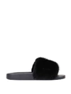 GIVENCHY MINK TRIMMED SLIDES,10495374