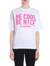 DSQUARED2 BE COOL BE NICE T-SHIRT,10495453