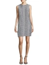 OSCAR DE LA RENTA Sleeveless Knit Shift Dress,0400097149074