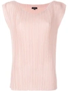 ANTONELLI ANTONELLI PLISSÉ TOP - PINK,V562435512685368