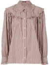 ALEXA CHUNG striped button shirt,1704SH03CO22912664805
