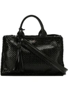 PRADA PRADA WOVEN TOTE BAG - BLACK,1BG125VOOO2AII12446510