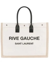 SAINT LAURENT RIVE GAUCHE LOGO TOTE BAG,4992909J52D12677734