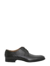 HUGO BOSS SAFFIANO LEATHER DERBY SHOES,10495926