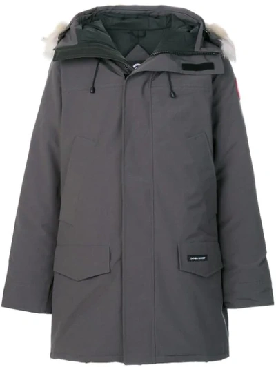 Canada Goose Zipped Hooded Parka In 66 Graphite