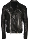 BALMAIN BALMAIN LEATHER BIKER JACKET - BLACK,S8H2073P00512654584