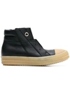 Rick Owens Island Dunk Sneakers - Black In Black