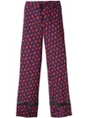 P.A.R.O.S.H LIPS PRINT TROUSERS,SMACKD23026112673158