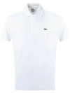 Lacoste Mens Original L.12.12 Slim Fit Petit Pique Cotton Polo Shirt In White