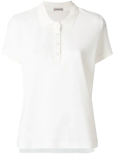 Moncler Classic Polo Shirt In White