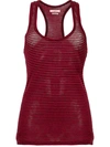 Isabel Marant Étoile Isabel Marant Etoile Avien Striped Linen Tank In Red,stripes