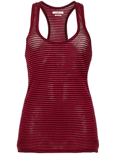 Isabel Marant Étoile Isabel Marant Etoile Avien Striped Linen Tank In Red,stripes In Red