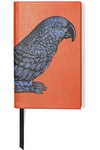SMYTHSON PRINTED TEXTURED-LEATHER NOTEBOOK