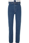 Y/project High-rise Straight-leg Jeans In Mid Denim