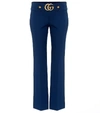 GUCCI DOUBLE G STRETCH JERSEY TROUSERS,P00294537-5