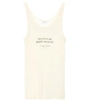 SAINT LAURENT Printed wool tank top,P00300479