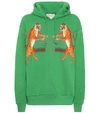 GUCCI PRINTED COTTON HOODIE,P00299134