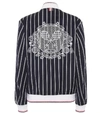 THOM BROWNE STRIPED VARSITY JACKET WITH LACE,P00303792-3