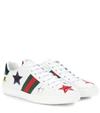 GUCCI ACE LEATHER SNEAKERS,P00294648