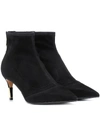 BALMAIN SUEDE ANKLE BOOTS,P00291092-8