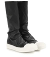 RICK OWENS LEATHER BOOTS,P00286932-12
