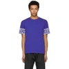 Kenzo Logo Printed Sleeve T-shirt In Blue