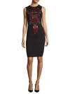 VERSACE Embellished Woven Dress