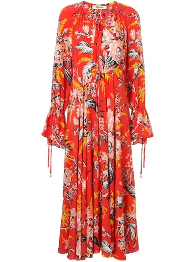 Diane Von Furstenberg Bethany Floral-print Silk Crepe De Chine Maxi Dress