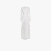 GIVENCHY GIVENCHY HIGH NECK FITTED SHEER PANELLED LACE GOWN,BW202W200E12474230