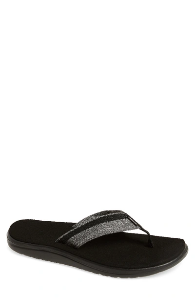 Teva Men's Voya Flip-flop Sandals Men's Shoes In Brick Black Nylon