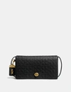 COACH COACH DINKY IN SIGNATURE LEATHER - WOMEN'S,30427 OLBLK