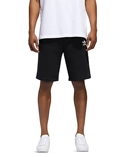 Adidas Originals Men's Originals 3-stripe Shorts, Black In Black/ White