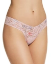 HANKY PANKY LOW-RISE PRINTED LACE THONG,2M1581