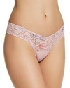 Hanky Panky Floral Printeddlow-rise Lacethong In Cherie