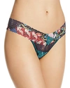 HANKY PANKY LOW-RISE PRINTED LACE THONG,2B1581