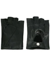 ANN DEMEULEMEESTER ANN DEMEULEMEESTER FINGERLESS JORIS GLOVES - BLACK,1801862033609912653751