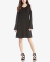 KAREN KANE COLD-SHOULDER A-LINE DRESS