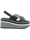 ROBERT CLERGERIE sling-back wedge sandals,OMIN12676018