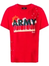 AMIRI AMIRI VINTAGE ARMY TEE - RED,MTSSTVAY12656757