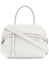 TOD'S TOD'S SMALL WAVE TOTE - WHITE,XBWAMRWD101MCA12683877