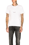 Saint Laurent Men's Classic Logo Tee In White