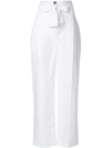 SEMICOUTURE SEMICOUTURE PAPERBAG TROUSERS - WHITE,Y8PM0112685485