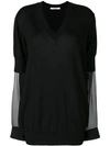 GIVENCHY deep v-neck top,BW90024Z0712679525