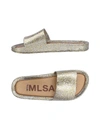 Melissa Beach Slide Sandal In Gold
