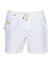 Mc2 Saint Barth Swim Shorts In White