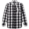 MASTERMIND JAPAN MASTERMIND WORLD EMBROIDERED SKULL REVERSIBLE FLANNEL SHIRT,MW18P02-SH010-006-WB5