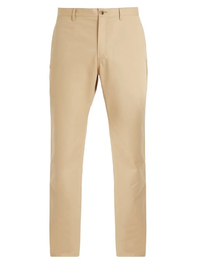 Apc Classic Cotton-gabardine Chinos In Beige