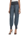 Cinq À Sept Tous Les Jours Giles Satin Jogger Pants In Gray