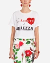 DOLCE & GABBANA PRINTED COTTON T-SHIRT,F8K27TFH7MNHWO83